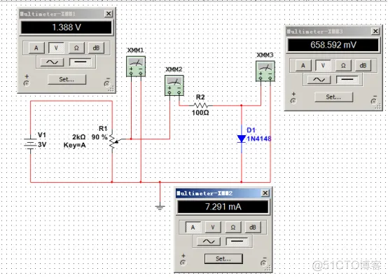 Multisim仿真验证之二极管的特性参数_html